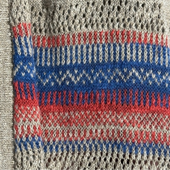 Eddie Bauer lightweight open front striped cardigan, size M, cotton, fall, layer - Picture 9 of 11